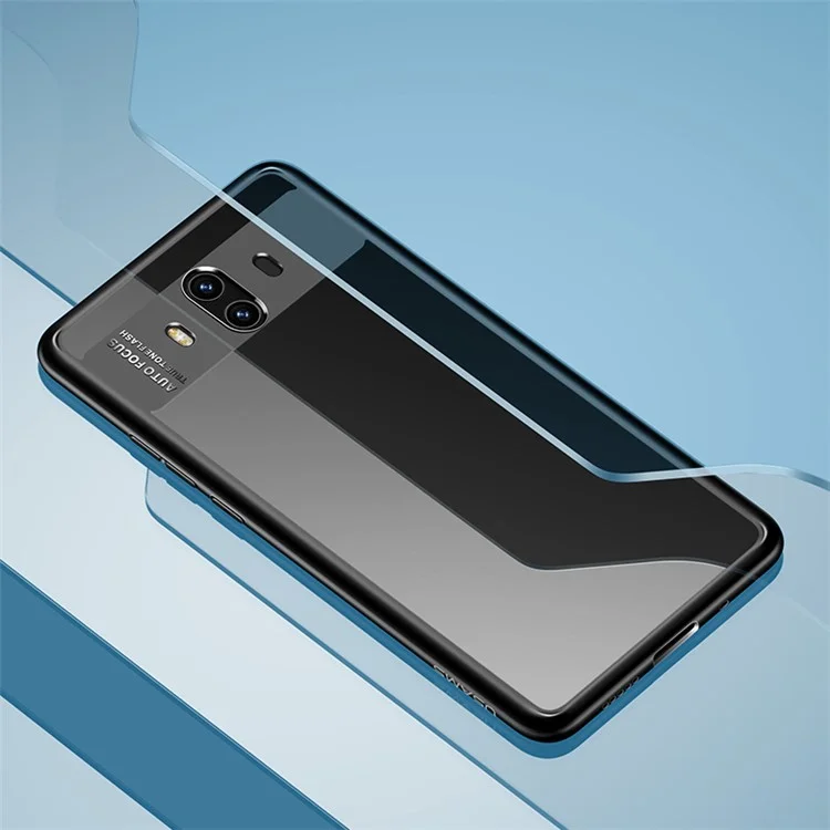 USAMS Mant Series Clear PC + TPU Frame Hybrid Case for Huawei Mate 10 - Black