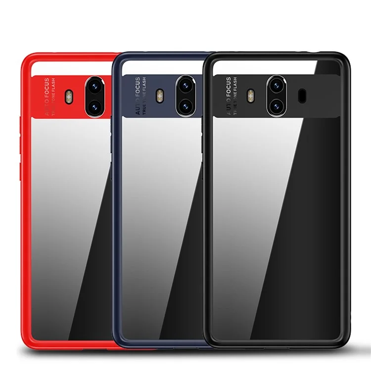 USAMS Mant Series Clear PC + TPU Frame Hybrid Case for Huawei Mate 10 - Black