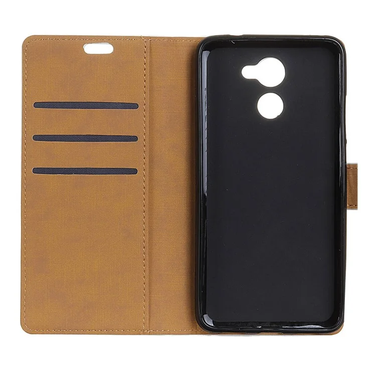 Wallet Leather Stand Case for Huawei Y7 Prime / Enjoy 7 Plus - Black