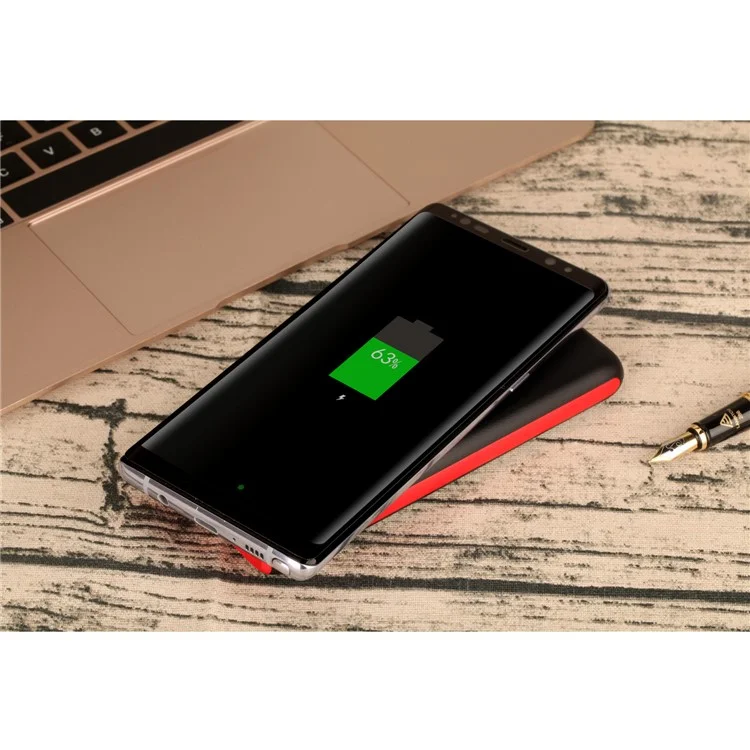 MOMAX QPower 2 Qi Wireless Charging Pad + Power Bank 10000mAh for iPhone X/8/8 Plus etc. - Black