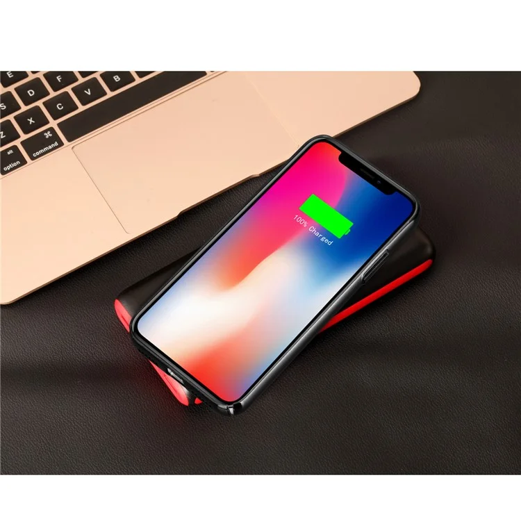 MOMAX QPower 2 Qi Wireless Charging Pad + Power Bank 10000mAh for iPhone X/8/8 Plus etc. - Black