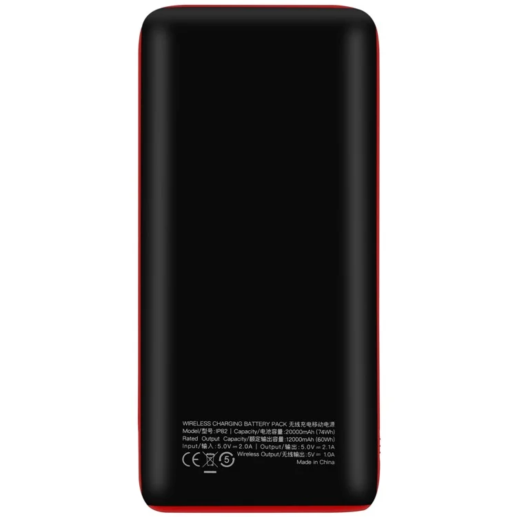 MOMAX Q.Power 2X Qi Wireless Charger Portable 20000mAh Dual USB Power Bank - Black