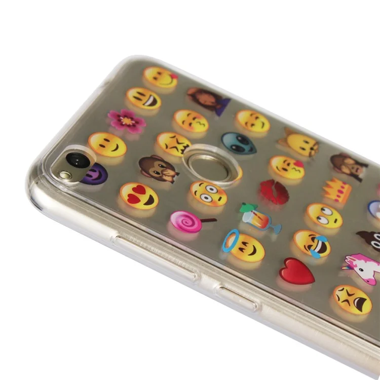 Emoji Pattern TPU Soft Case for Huawei P8 Lite (2017) / Honor 8 Lite