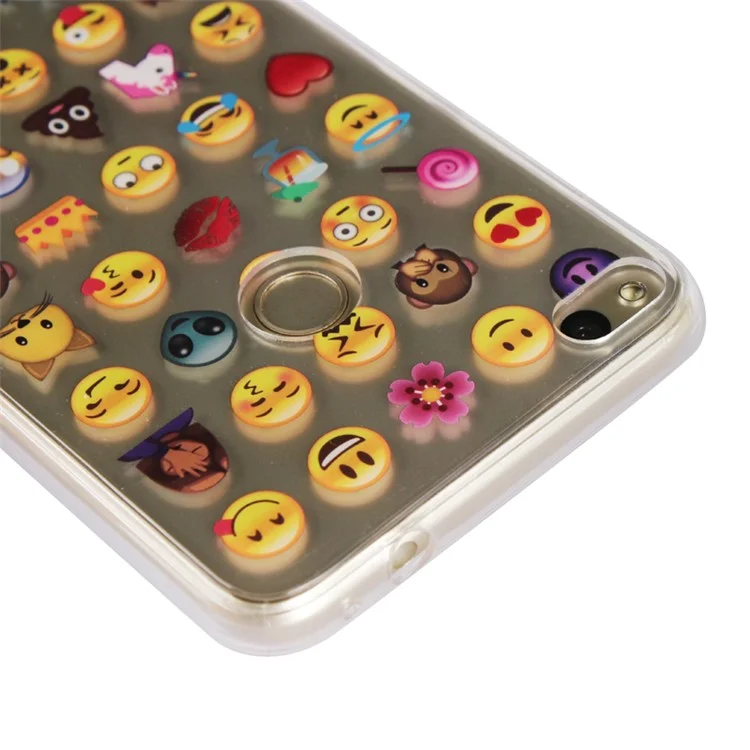 Emoji Pattern TPU Soft Case for Huawei P8 Lite (2017) / Honor 8 Lite