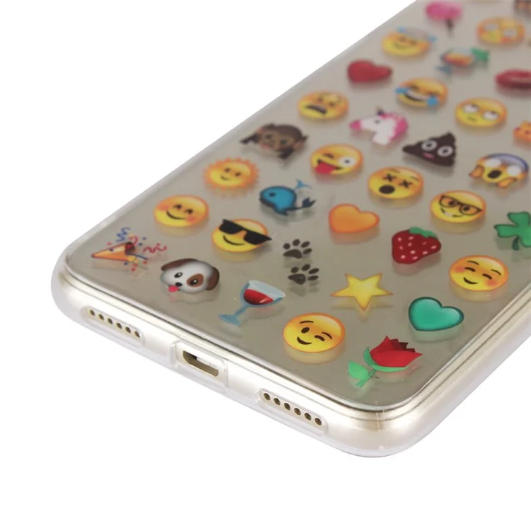 Emoji Pattern TPU Soft Case for Huawei P8 Lite (2017) / Honor 8 Lite
