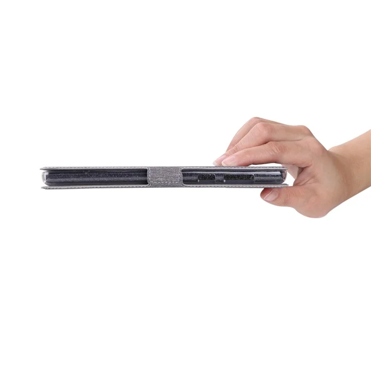 PU Leather Card Slots Magnetic Stand Cover with Strap for Huawei MediaPad T3 7.0 (3G) - Grey