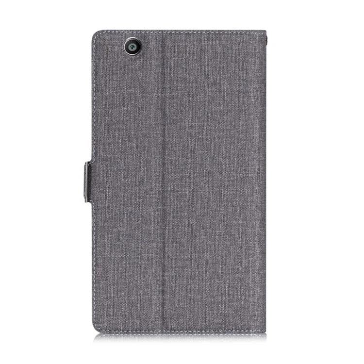 PU Leather Card Slots Magnetic Stand Cover with Strap for Huawei MediaPad T3 7.0 (3G) - Grey