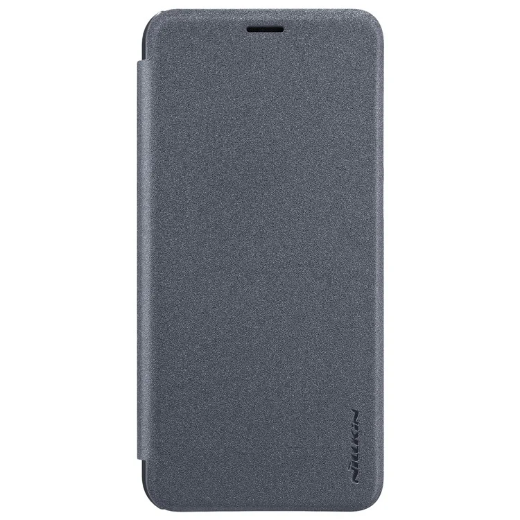 NILLKIN Sparkle Series for Huawei Honor V10 / View 10 Leather Auto-wake/sleep Mobile Folio Protective Cover - Black