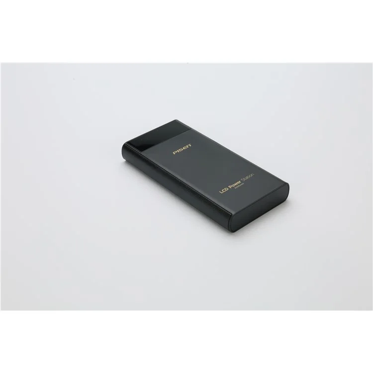 PISEN LCD Power Station II 20000mAh 1A/2A Dual USB Power Bank External Battery for iPhone iPad Samsung Etc. - Black