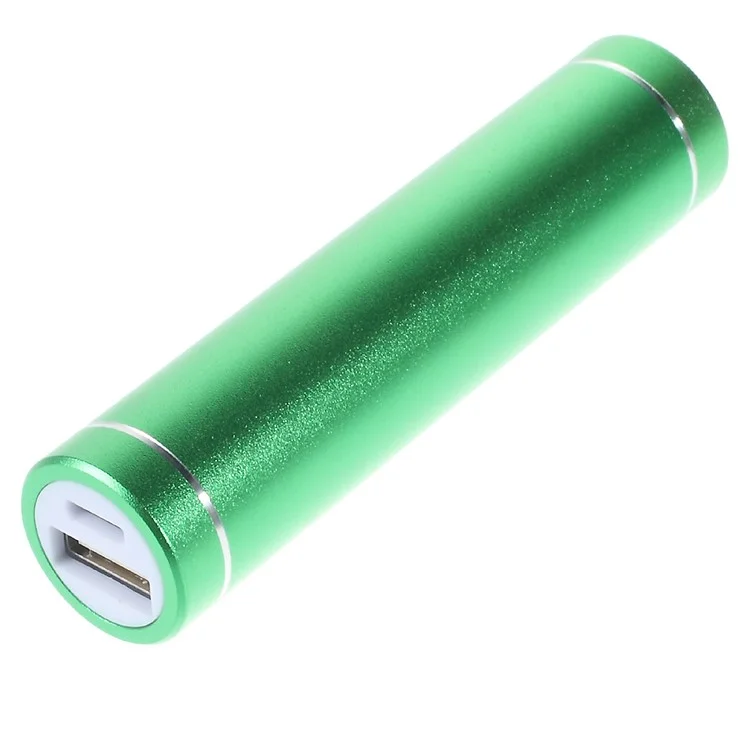 Metal Cylinder DIY Power Bank Housing and Micro USB Cable (A1-2) - Green