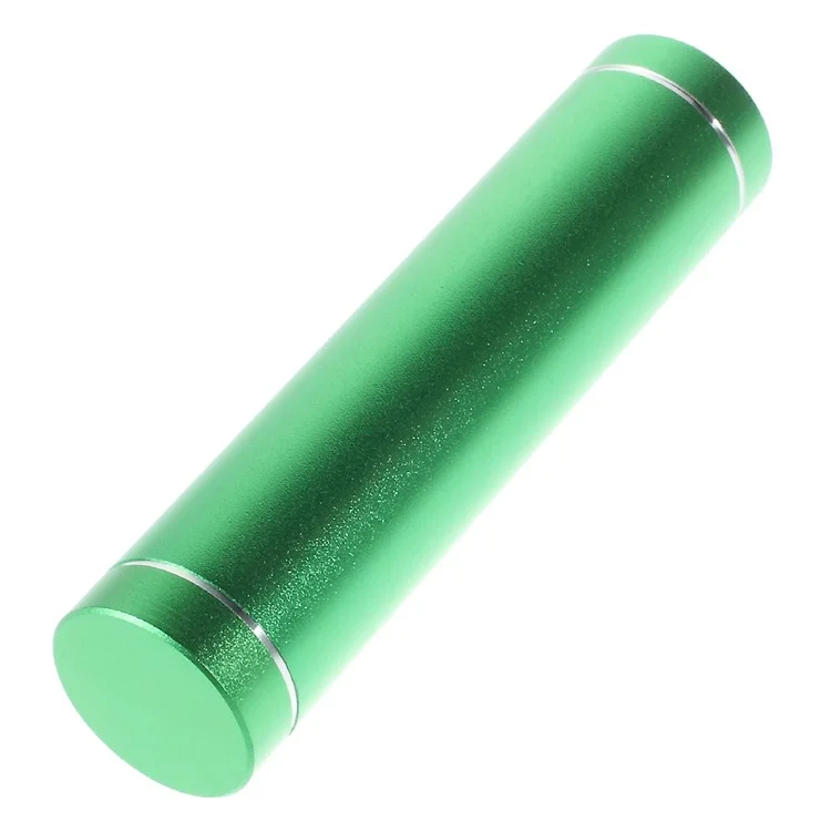 Metal Cylinder DIY Power Bank Housing and Micro USB Cable (A1-2) - Green