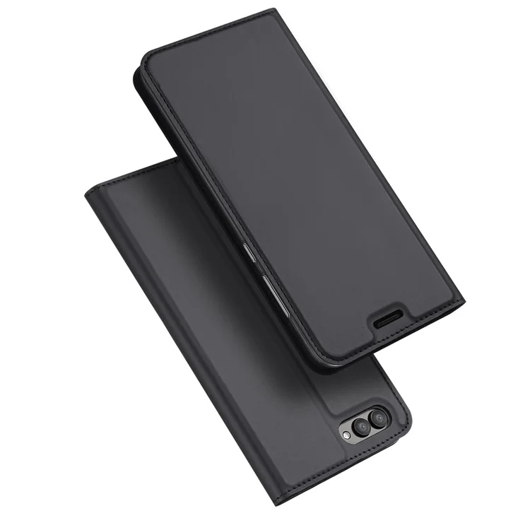 DUX DUCIS Skin Pro Series for Huawei Honor V10/View 10 Business Leather Phone Case with Card Slot - Black