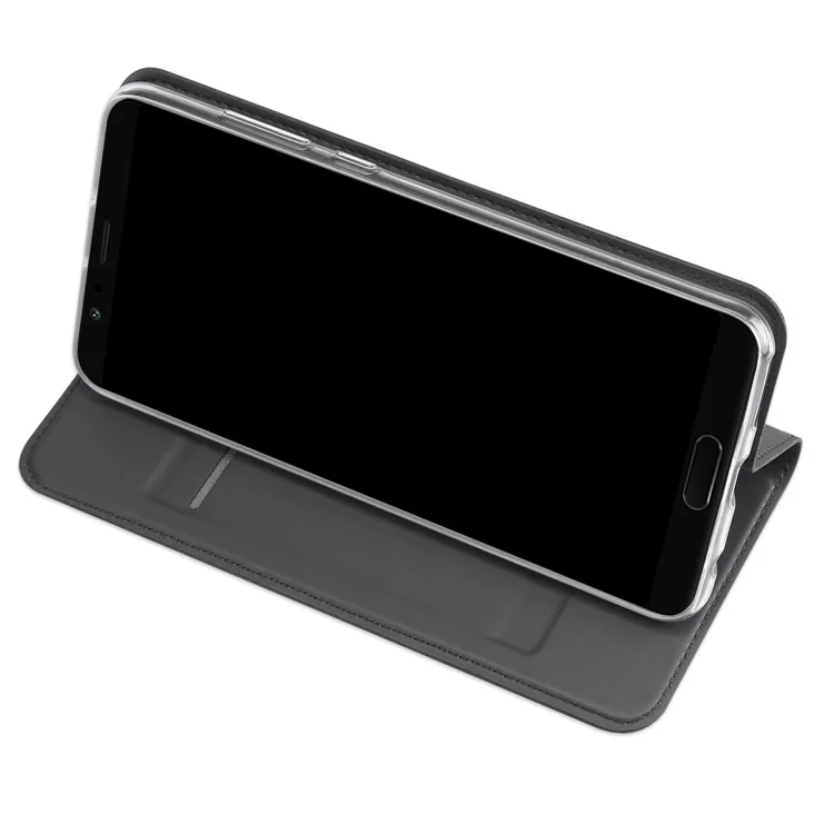 DUX DUCIS Skin Pro Series for Huawei Honor V10/View 10 Business Leather Phone Case with Card Slot - Black