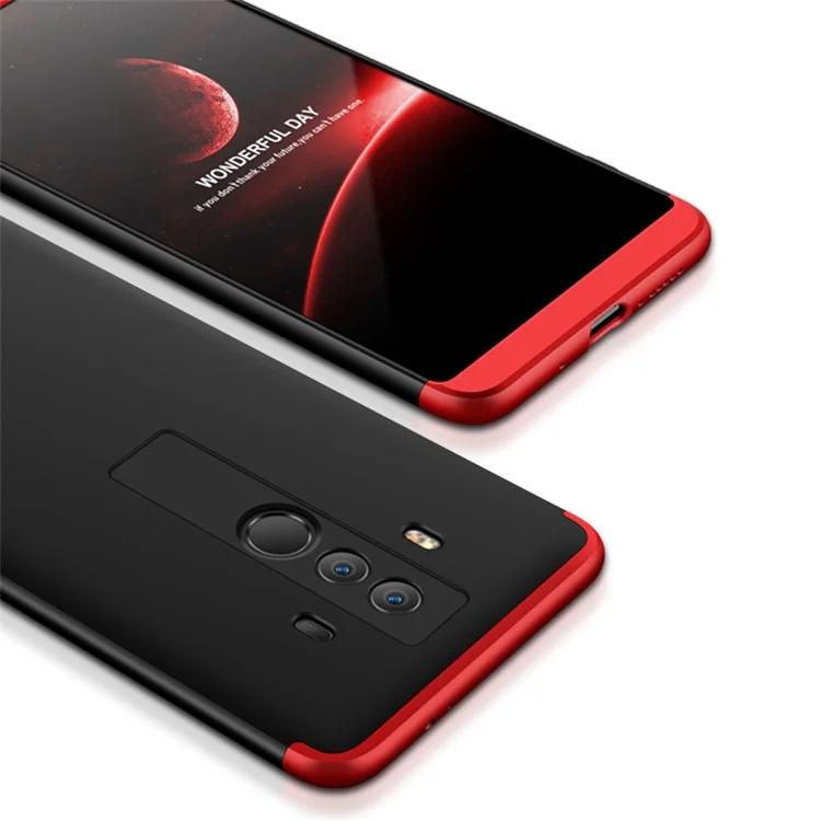 GKK Detachable PC All-wrapped Protective Case for Huawei Mate 10 Pro - Red / Black