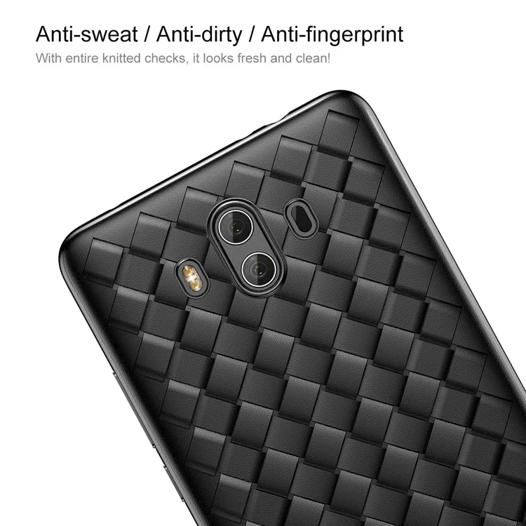 BASEUS BV Woven Texture Soft TPU Back Case for Huawei Mate 10 - Black