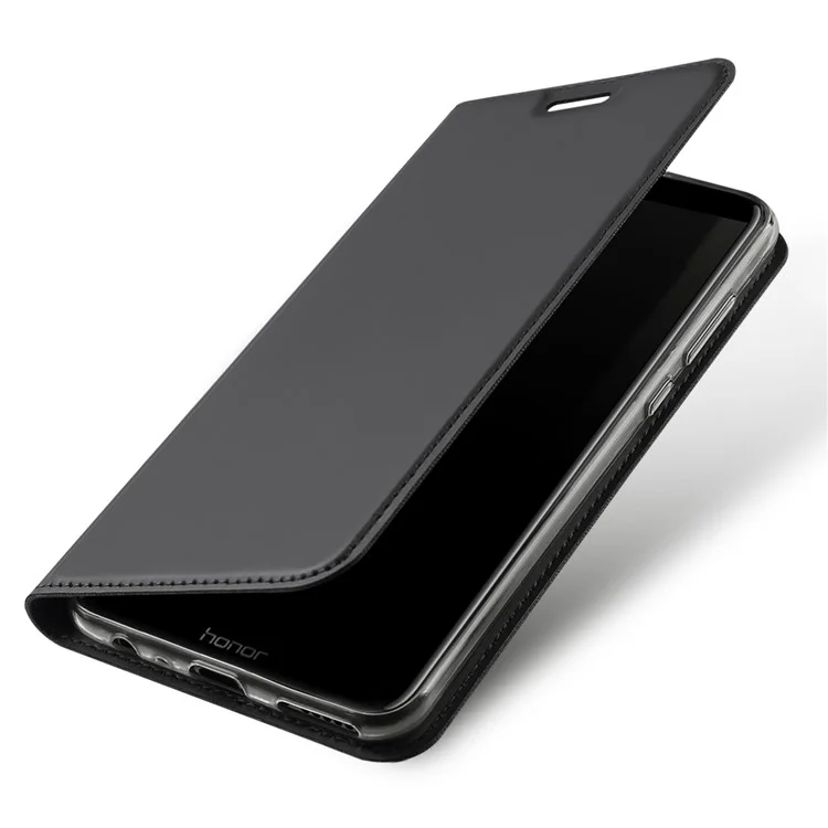DUX DUCIS Skin Pro Series for Huawei Honor 9 Youth Edition/Honor 9 Lite Leather Flip Case with Card Slot - Grey