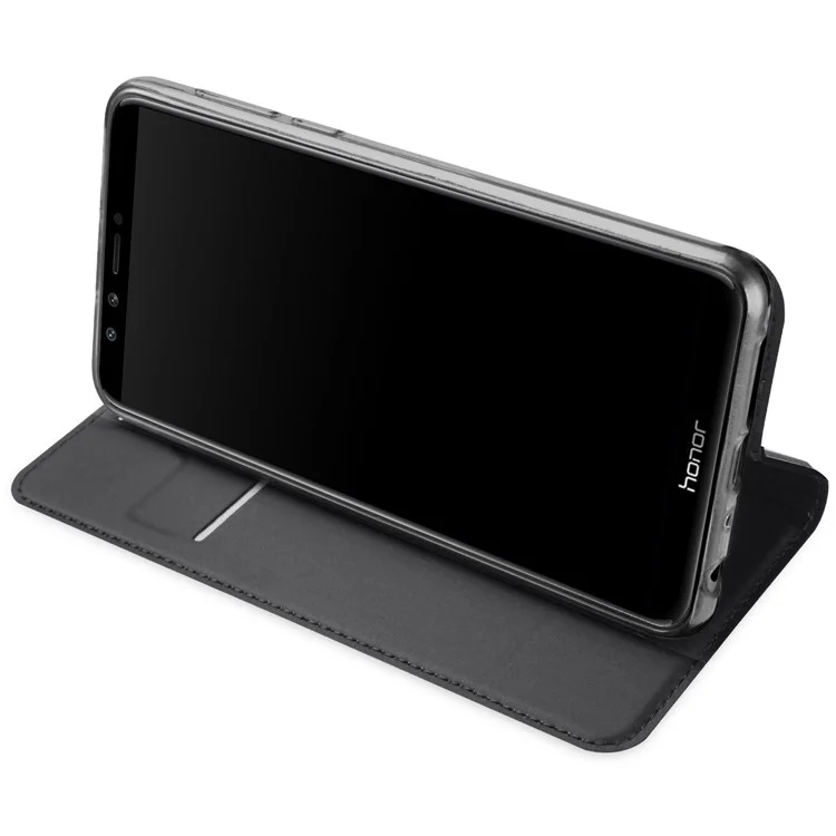 DUX DUCIS Skin Pro Series for Huawei Honor 9 Youth Edition/Honor 9 Lite Leather Flip Case with Card Slot - Grey