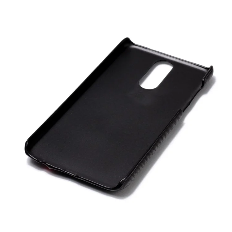 Contrast Color PU Leather Coated PC Mobile Phone Case for Huawei Mate 10 Lite / Maimang 6 / nova 2i / Honor 9i (India) - Black