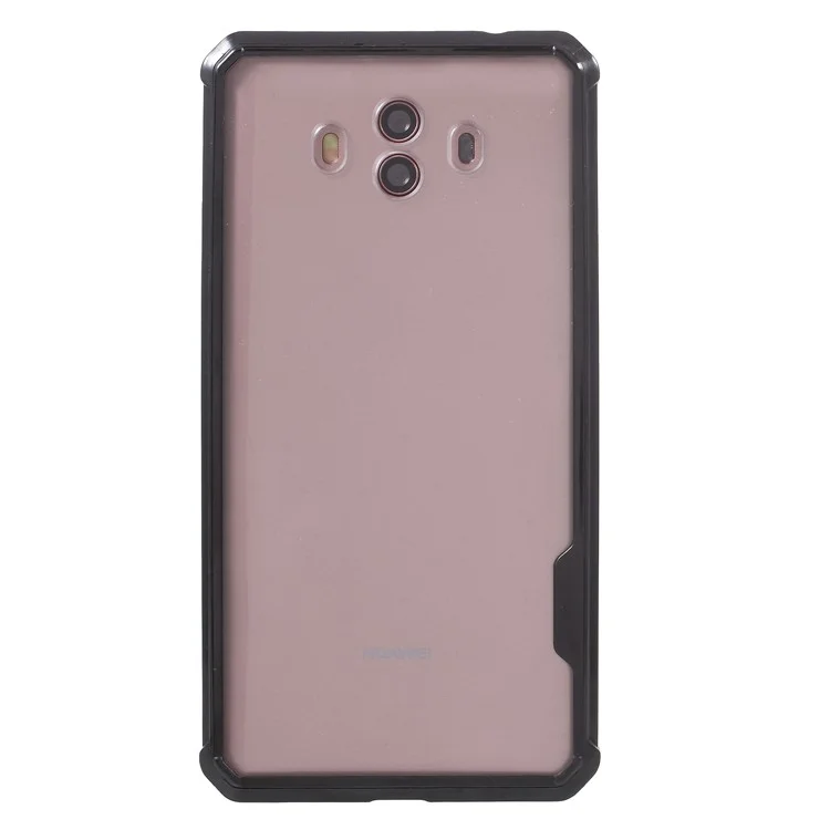 Drop-resistant PC + TPU Hybrid Phone Case for Huawei Mate 10 - Black