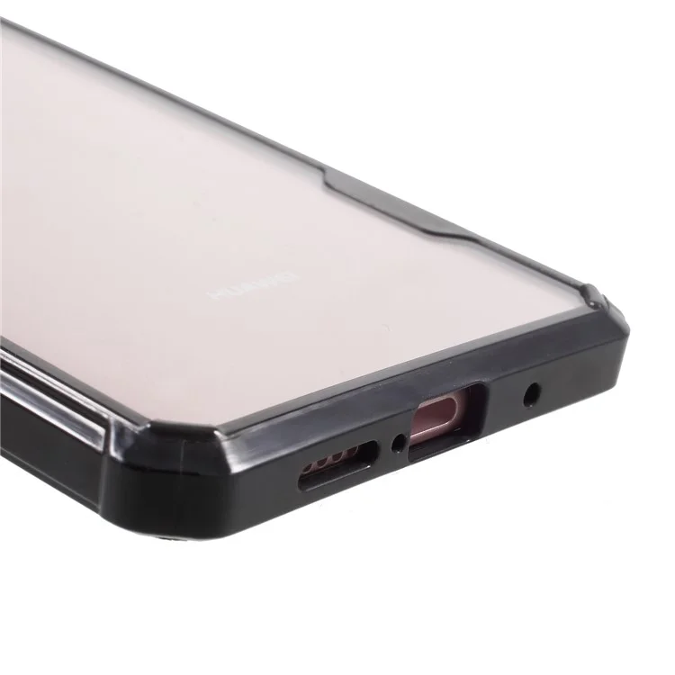 Drop-resistant PC + TPU Hybrid Phone Case for Huawei Mate 10 - Black