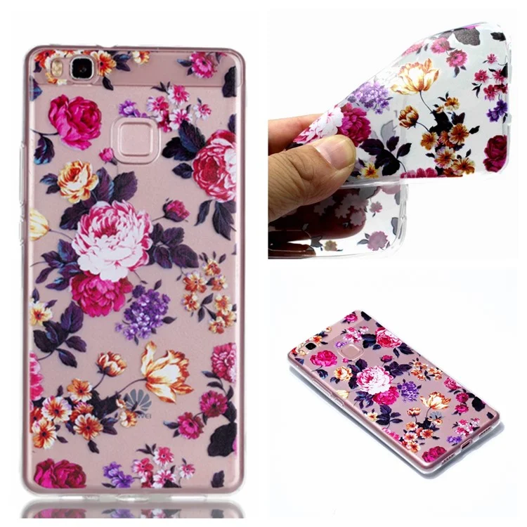 Ultra Thin Patterned Soft TPU Case for Huawei P9 Lite/G9 Lite - Roses