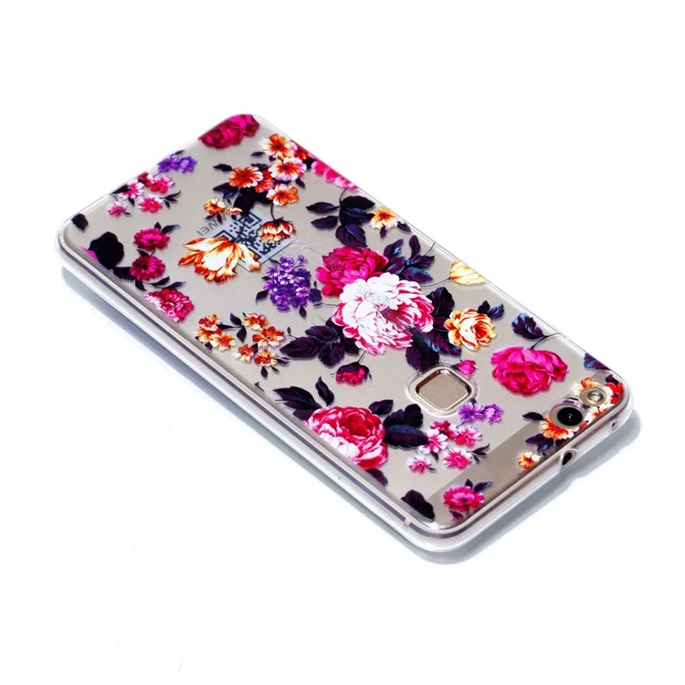 Ultra Thin Patterned Soft TPU Case for Huawei P10 Lite - Roses