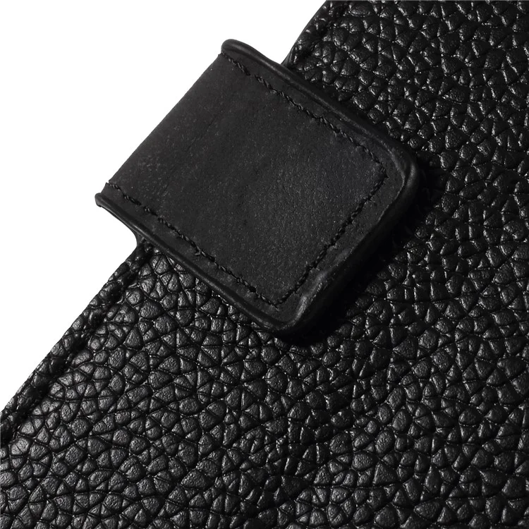 Litchi Texture Genuine Leather Wallet Protective Cover Case for Huawei Honor 9 Lite/9 Youth Edition - Orange