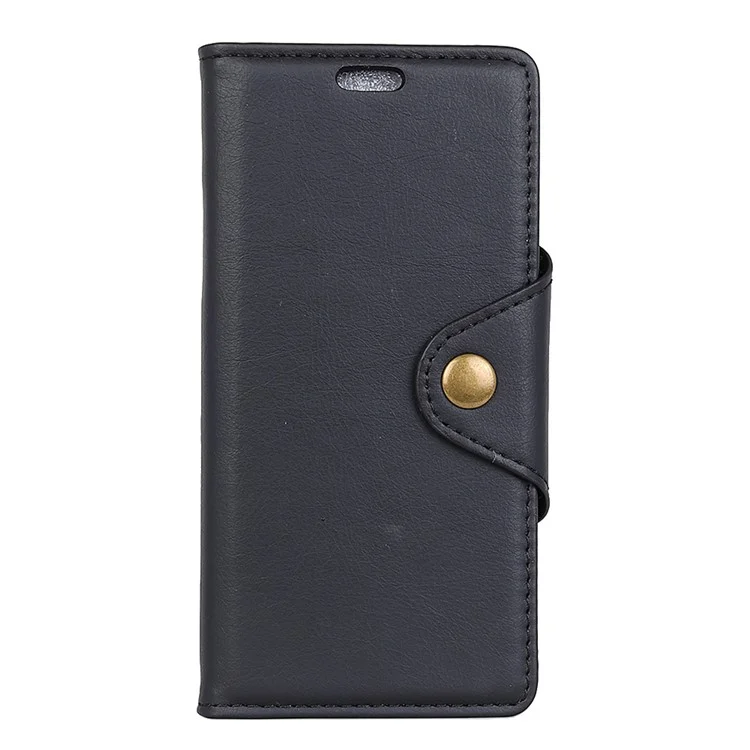 PU Leather Wallet Stand Mobile Phone Case for Huawei Mate 10 Lite - Black