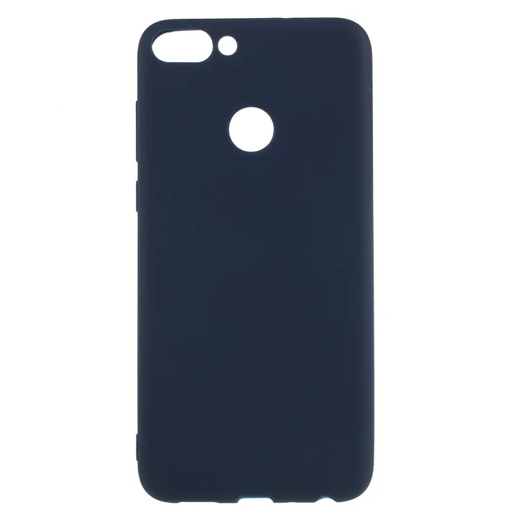 Matte Anti-scratch TPU Cell Phone Case for Huawei P Smart/Enjoy 7S - Dark Blue