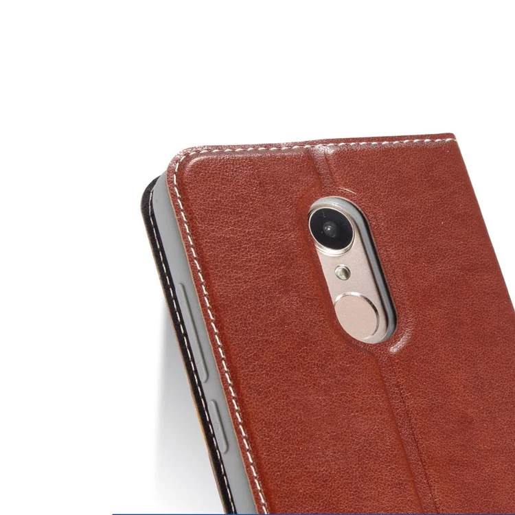 Business Style PU Leather Stand Case for Huawei Honor V10 / Honor View 10 - Brown