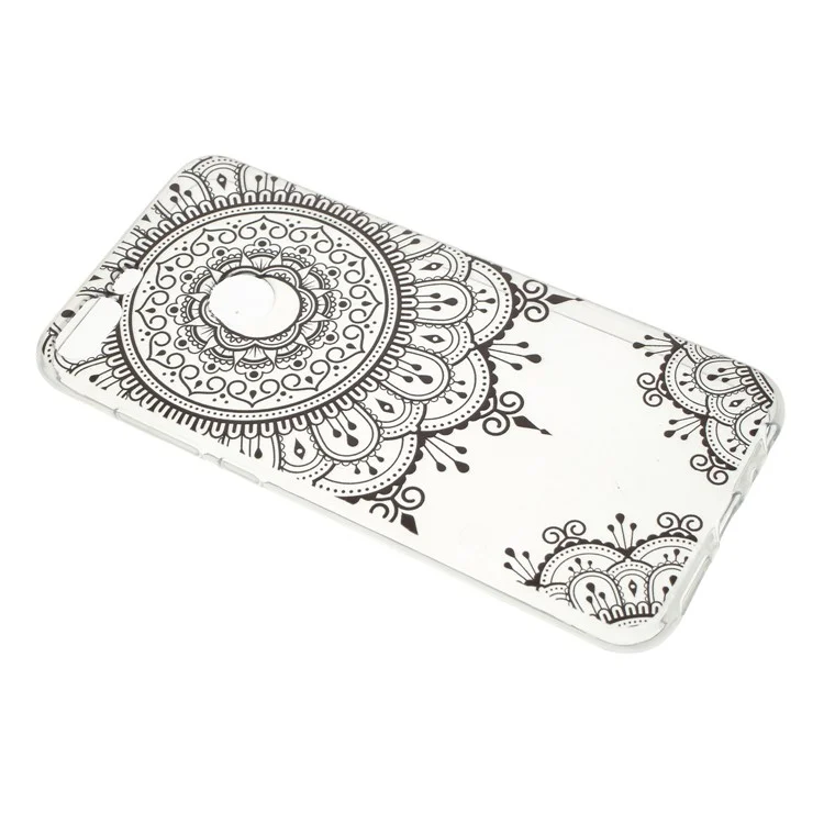 Pattern Printing Soft TPU Case for Huawei Honor 9 Lite / 9 Youth Edition - Lace Flower
