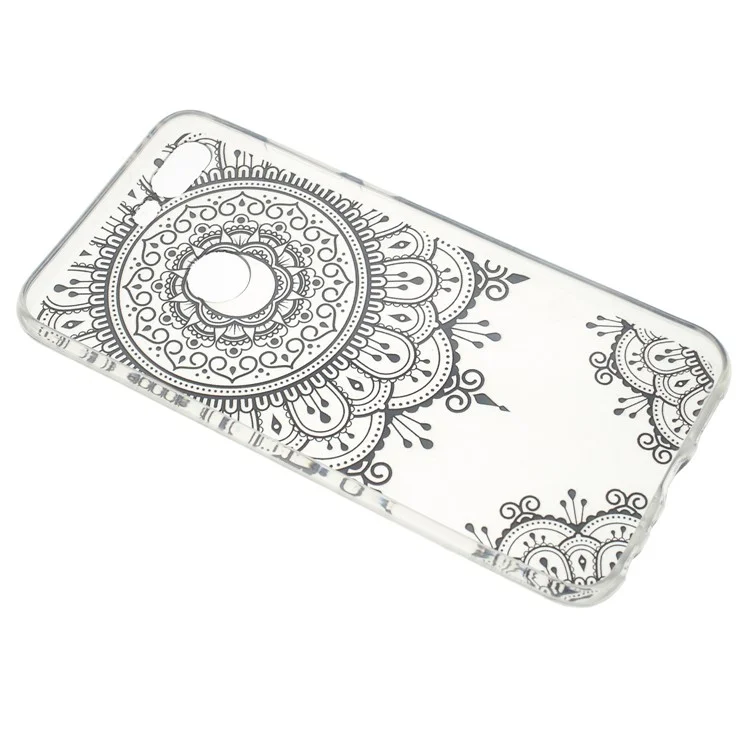 Pattern Printing Soft TPU Case for Huawei Honor 9 Lite / 9 Youth Edition - Lace Flower