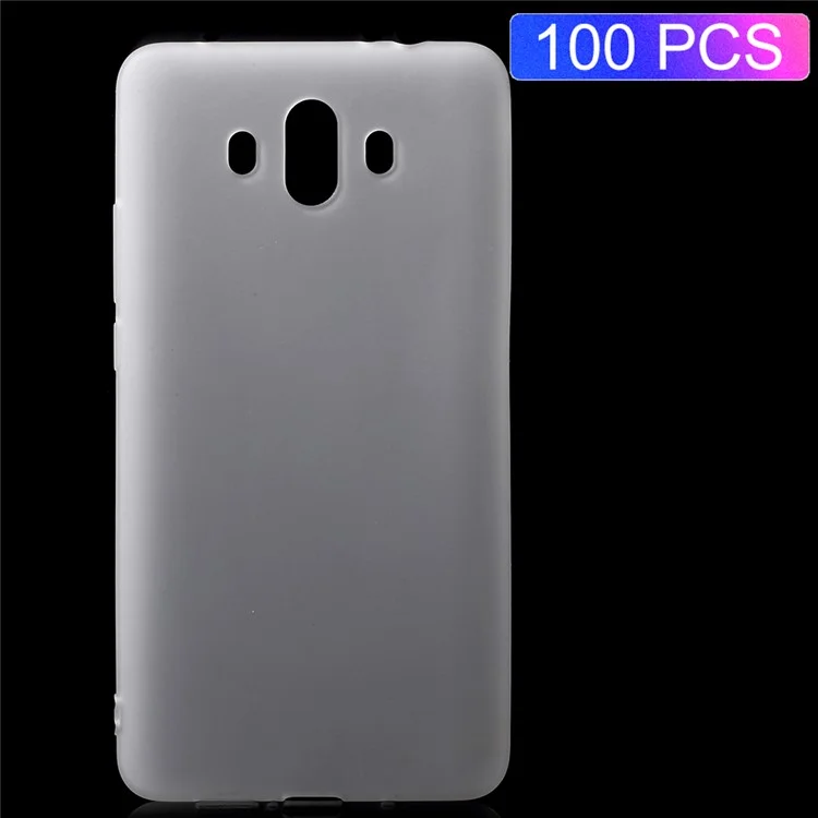 100Pcs/Set Frosted Anti-scratch Soft TPU Phone Cover for Huawei Mate 10 - Transparent