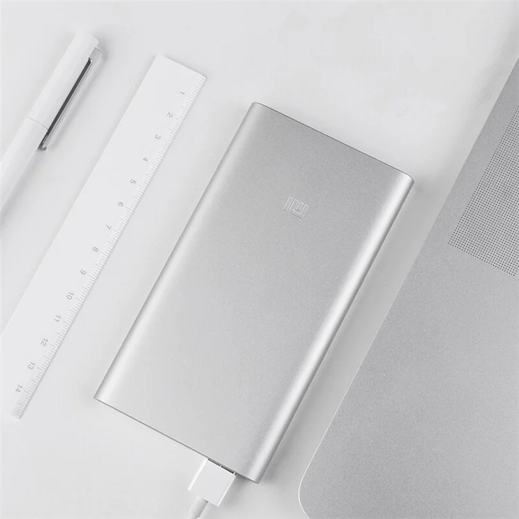 XIAOMI 5000mAh Power Bank 2 Cell Phone Portable Charger Single USB Port External Battery Pack for iPhone Samsung Xiaomi - Silver
