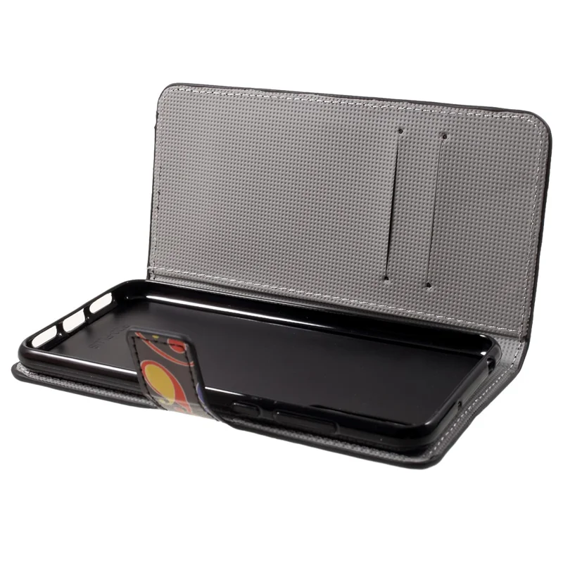 Pattern Printing Wallet Stand Leather Cover for Huawei P20 - Paisley Flowers