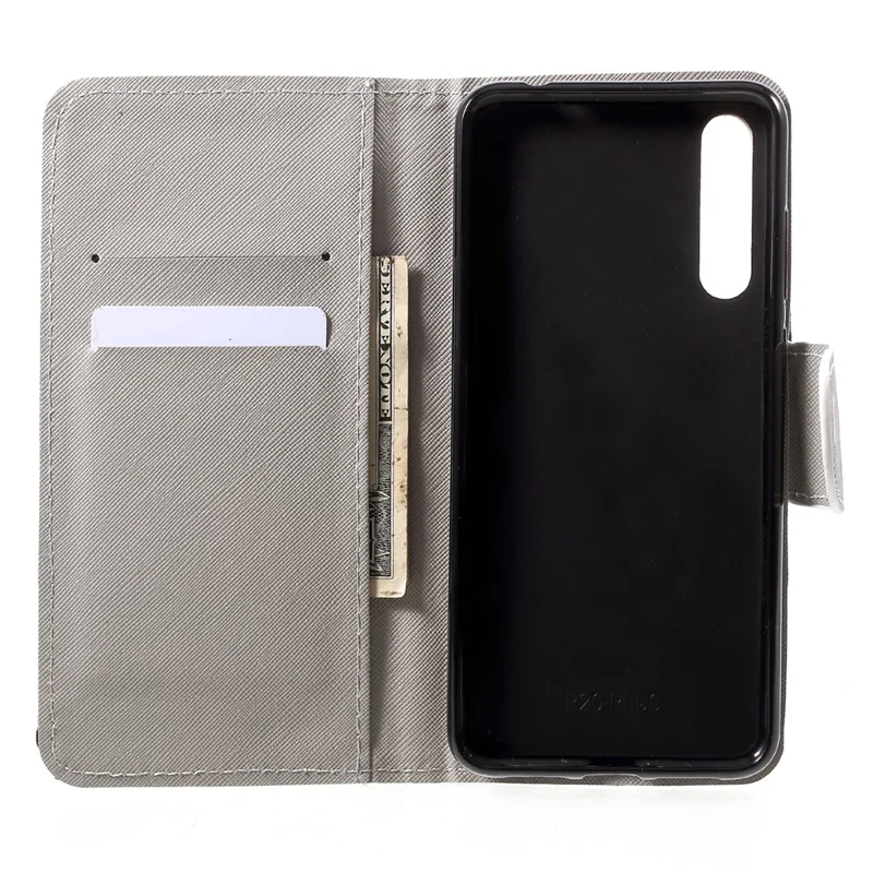 Pattern Printing Leather Wallet Case with Stand for Huawei P20 Pro - Big Ben and UK Flag