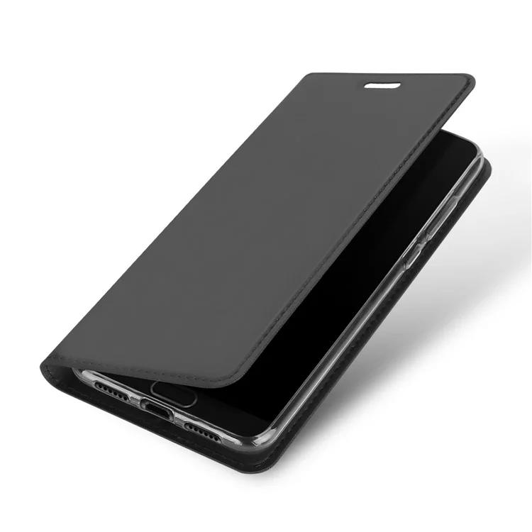 DUX DUCIS Skin Pro Series Card Holder Stand Leather Mobile Case for Huawei P20 Pro - Grey