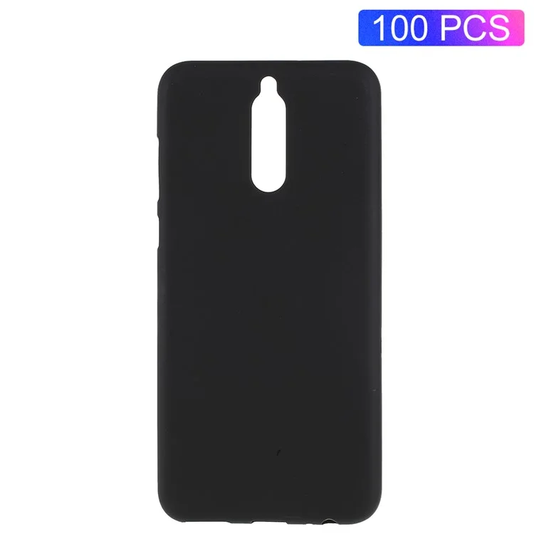 100Pcs/Set Double-sided Frosted Soft TPU Phone Covers for Huawei Mate 10 Lite/nova 2i/Maimang 6/Honor 9i (India) - Black