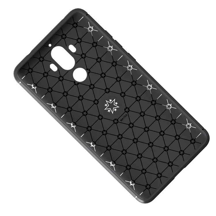 Magnetic Dedo Ring Kickstand TPU TPU Case Para Huawei Mate 9 - Negro