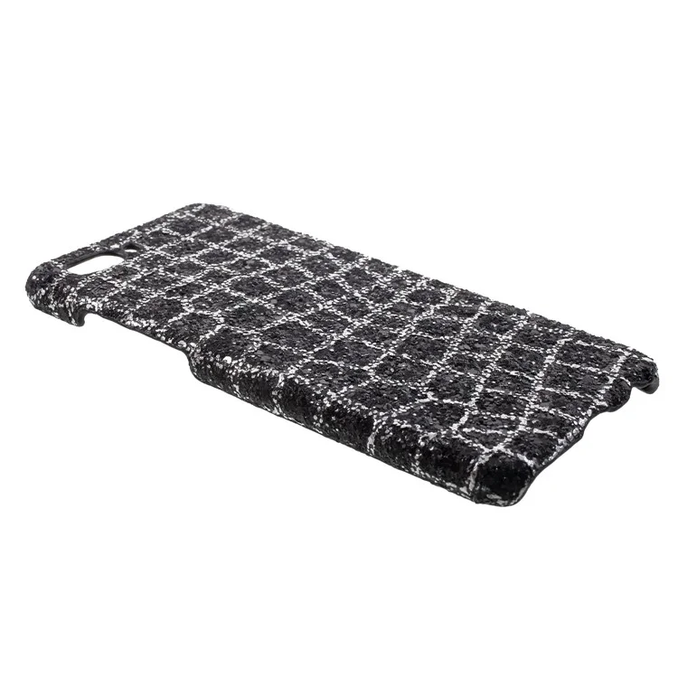 Glitter Sequins PU Leather Coated Hard PC Case for Huawei nova 2s - Black