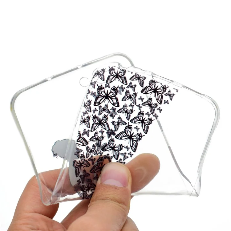 Pattern Printing TPU Case for Samsung Huawei Honor V9/8 Pro - Butterfly Girl