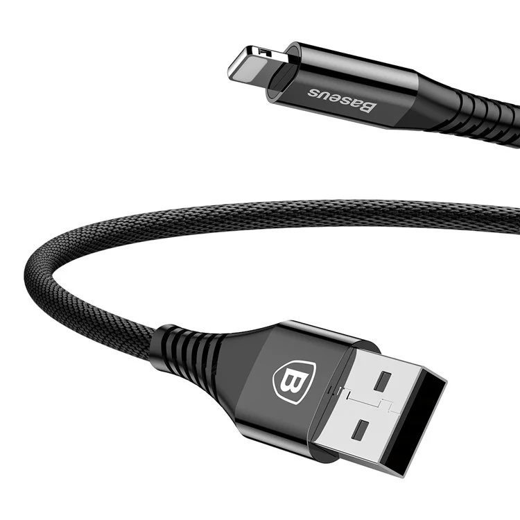 BASEUS Energy 2 in 1 2500mAh Power Bank 2.4A Data Sync Charge Cable for iPhone iPad - Black
