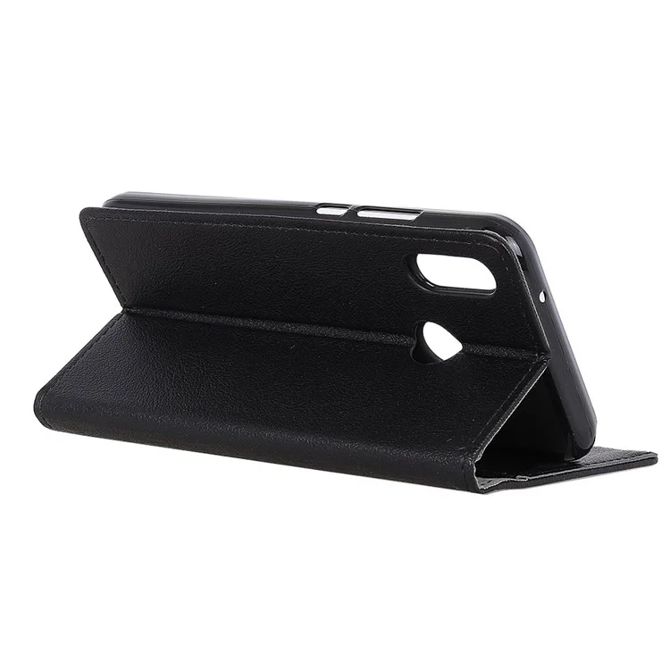 Wallet Stand Flip Leather Phone Case for Huawei P20 Lite / Nova 3e - Black