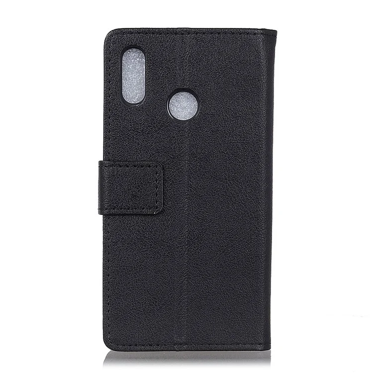 Wallet Stand Flip Leather Phone Case for Huawei P20 Lite / Nova 3e - Black