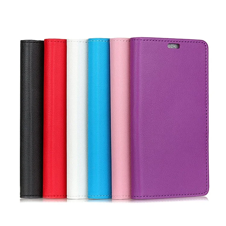 Wallet Stand Flip Leather Phone Case for Huawei P20 Lite / Nova 3e - Black