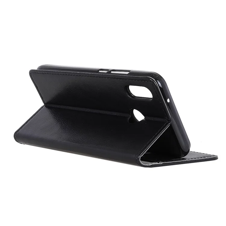 Crazy Horse Texture Wallet Stand Leather Case for Huawei P20 Lite/Nova 3e - Black