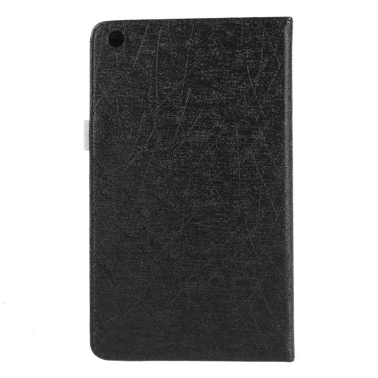 Lines Texture Stand Smart Leather Case for Huawei MediaPad M3 8.4 BTV-W09/DL09 - Black