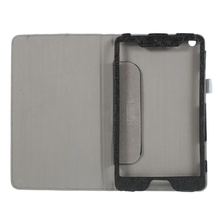 Lines Texture Stand Smart Leather Case for Huawei MediaPad M3 8.4 BTV-W09/DL09 - Black