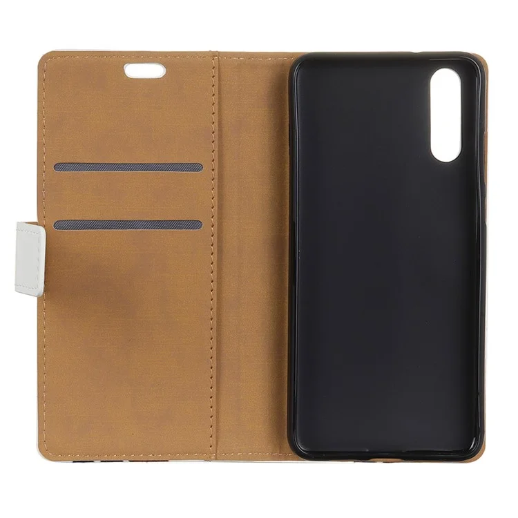 Pattern Printing Wallet Leather Stand Case for Huawei P20 Pro - Seamless Circles