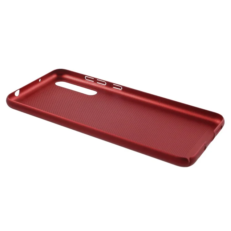Hollow Mesh Rubberized PC Protection Case for Huawei P20 Pro - Red
